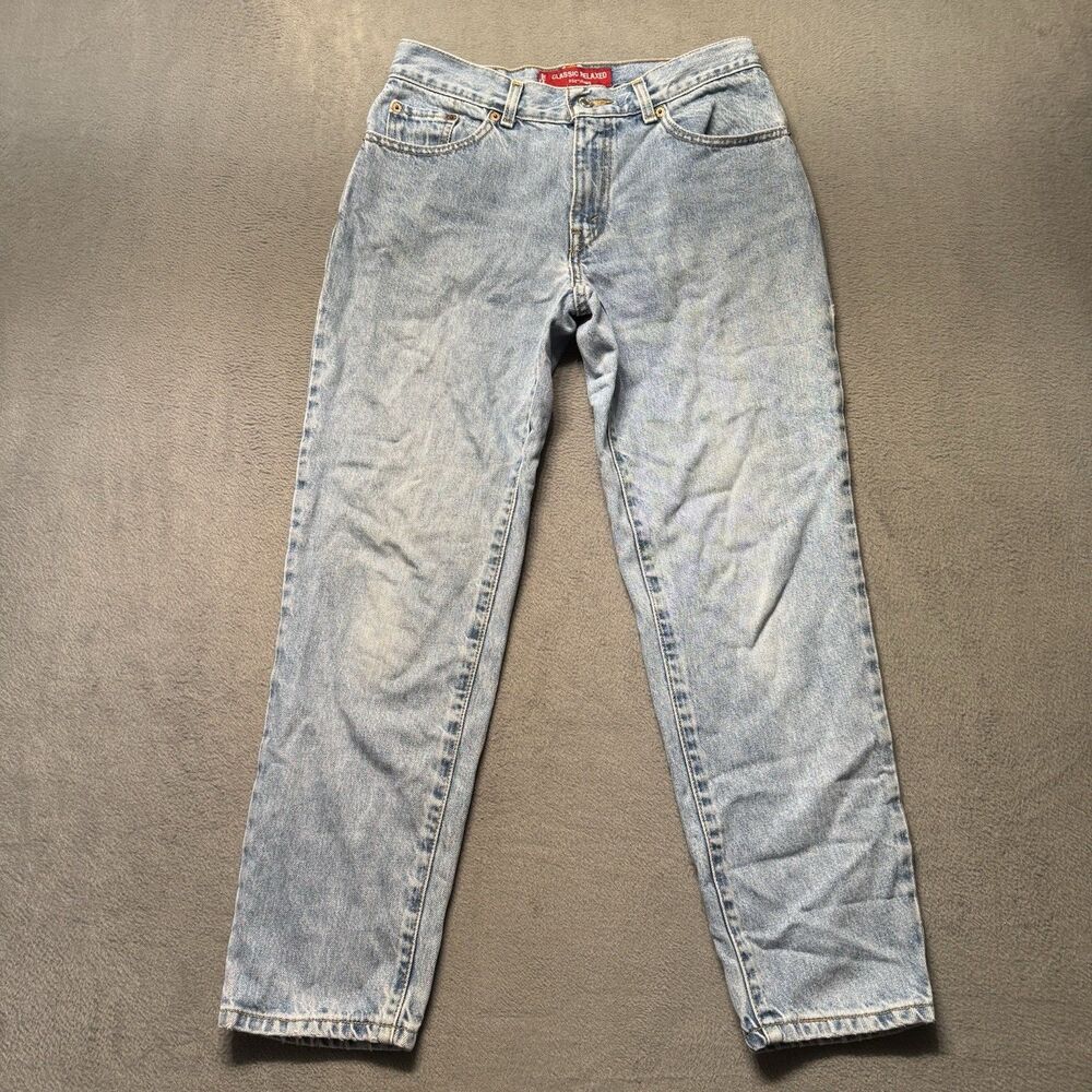 Levis 550 Womens 8 Petites Classic Relaxed Fit Jeans Tapered Blue Denim